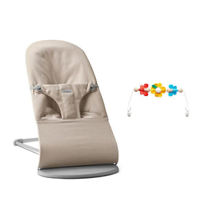 BabyBjorn Bouncer Bliss Woven Melange - Light Beige-Baby Bouncers-Flying Friends- | Natural Baby Shower