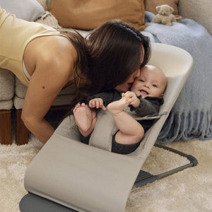 BabyBjorn Balance Soft Tri-Fabric - Sand Gray-Baby Bouncers-Sand Gray-One Size | Natural Baby Shower