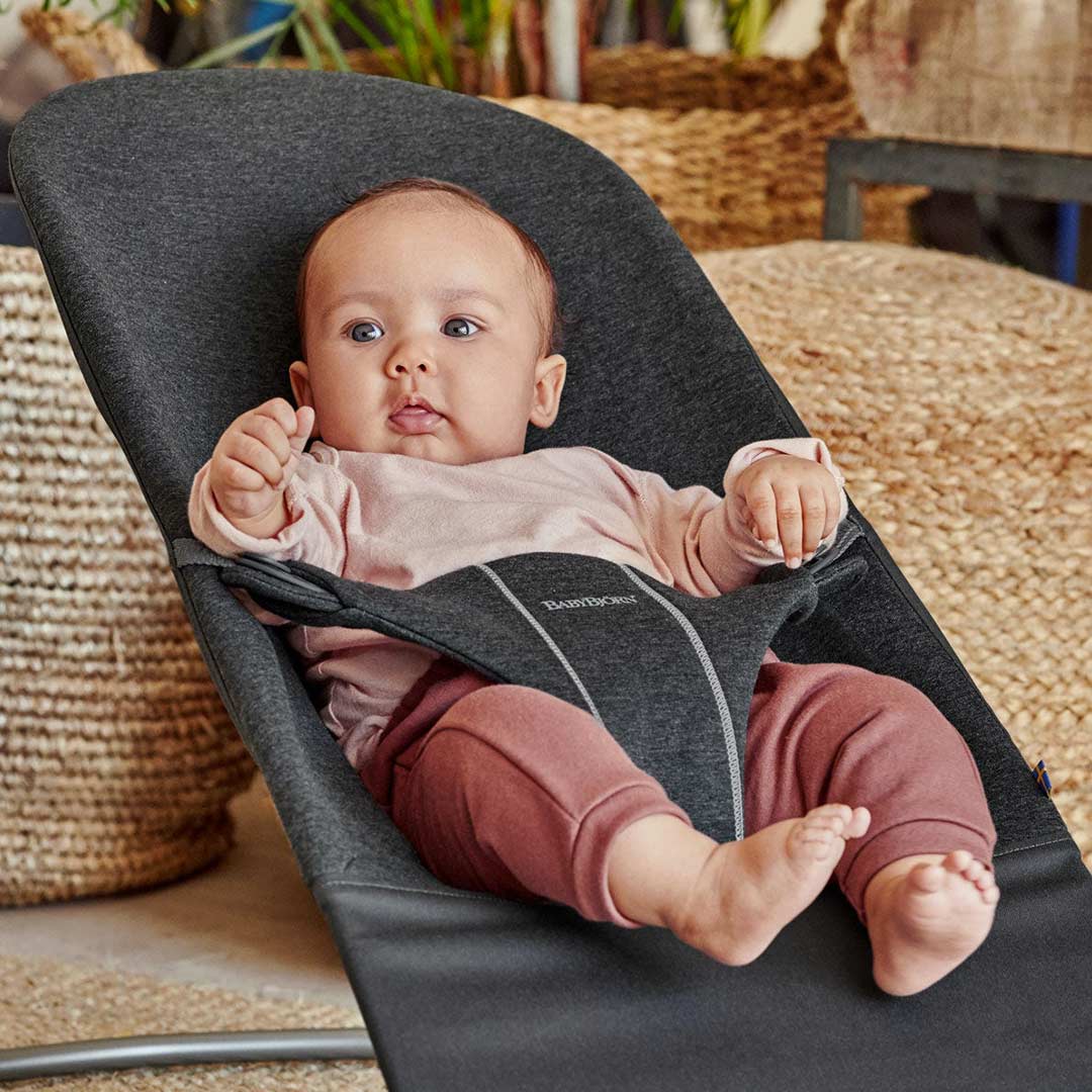 BabyBjorn Bouncer Bliss - 3D Jersey - Charcoal Grey-Baby Bouncers- | Natural Baby Shower
