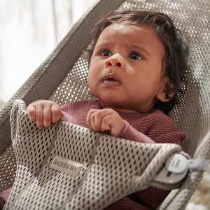 BabyBjörn Baby Bouncer Bliss + Toy - Googly Eyes Pastel - Grey Beige - Mesh-Baby Bouncers-Grey Beige-Mesh | Natural Baby Shower
