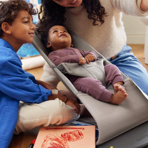 BabyBjorn Bouncer Bliss - 3D Jersey - Sand Grey-Baby Bouncers-Sand Grey-Without Bouncer Toy | Natural Baby Shower