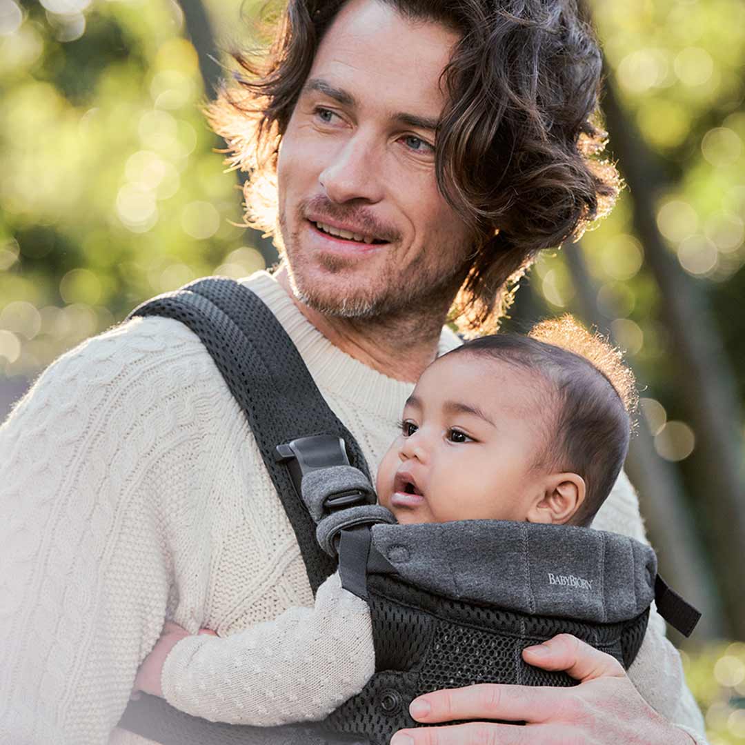 BabyBjörn Harmony 3D Mesh/Jersey Baby Carrier - Black-Baby Carriers- | Natural Baby Shower