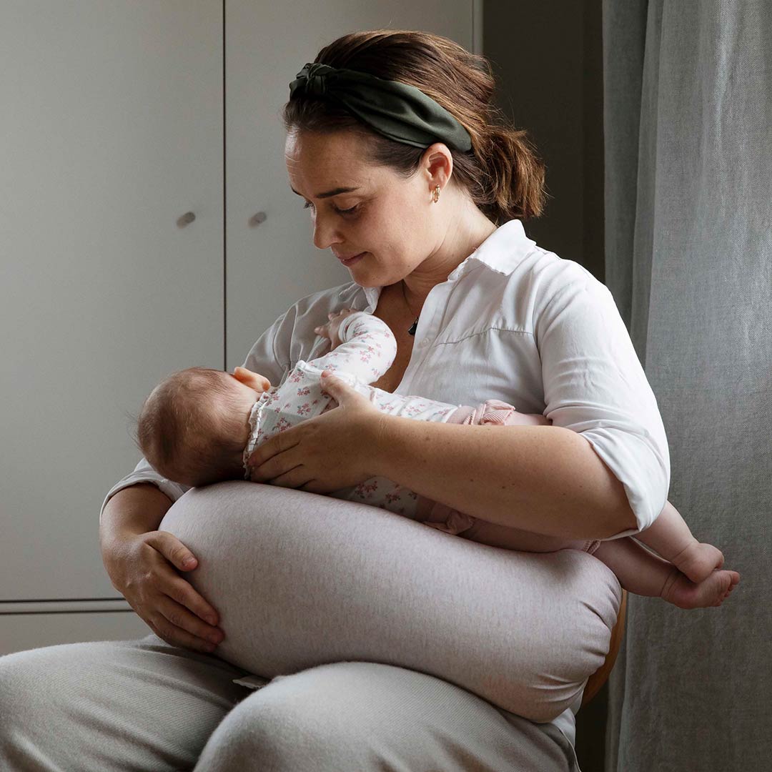 bbhugme Nursing Pillow Sleeve - Pink Melange-Nursing Pillow Covers- | Natural Baby Shower