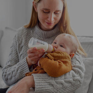 BIBS Baby Glass Bottle Complete Set - Ivory - Latex-Baby Bottles-Ivory-110ml | Natural Baby Shower