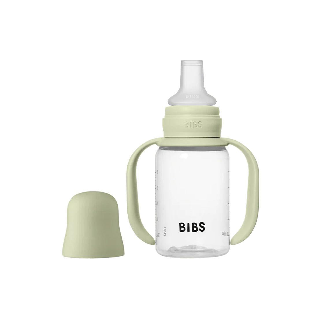 BIBS World Baby Sippy Bottle Spout Silicone 1 Pack 150ml - Sage-Baby Bottles-Sage-150ml | Natural Baby Shower