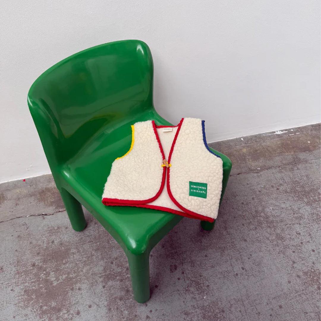 Binibamba BOBO X BINI Merino Snugglevest - Milk-Snugglesuits-Milk-0-6m | Natural Baby Shower