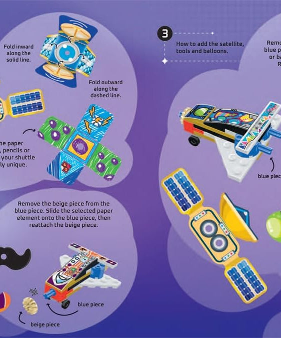 Buster Books - Книга на английском языке с активностями и историями с фигурками для строительства и наклеивания Lego