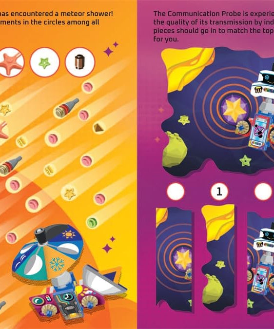 Buster Books - Книга на английском языке с активностями и историями с фигурками для строительства и наклеивания Lego