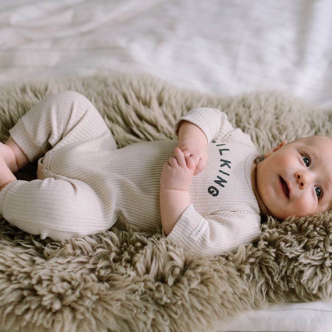 Claude & Co "Milking It" Onesie - Oat-Rompers-Oat-Newborn | Natural Baby Shower