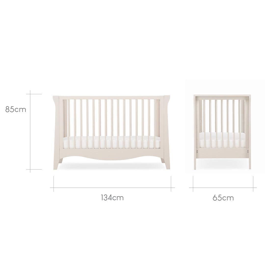 CuddleCo Clara Mini 2 Piece Nursery Furniture Set - Cashmere-Nursery Sets-Cashmere-One Size | Natural Baby Shower