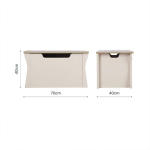 CuddleCo Clara Storage Box - Cashmere/Ash-Storage-Cashmere/Ash- | Natural Baby Shower