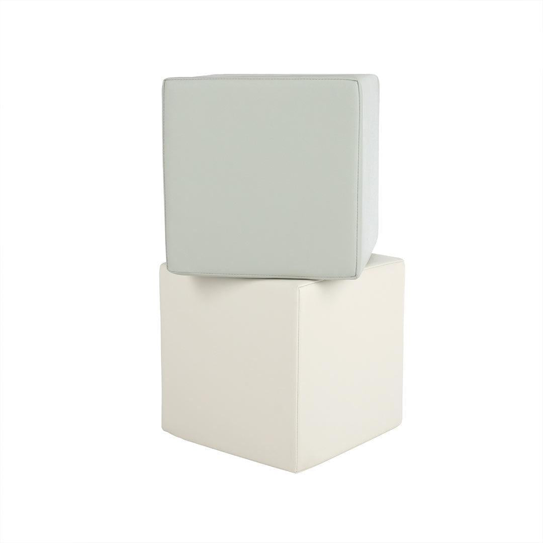 CuddleCo Soft Play Cubes 2pc - Sea Salt/Pebble-Soft Play-Salt/Pebble- | Natural Baby Shower