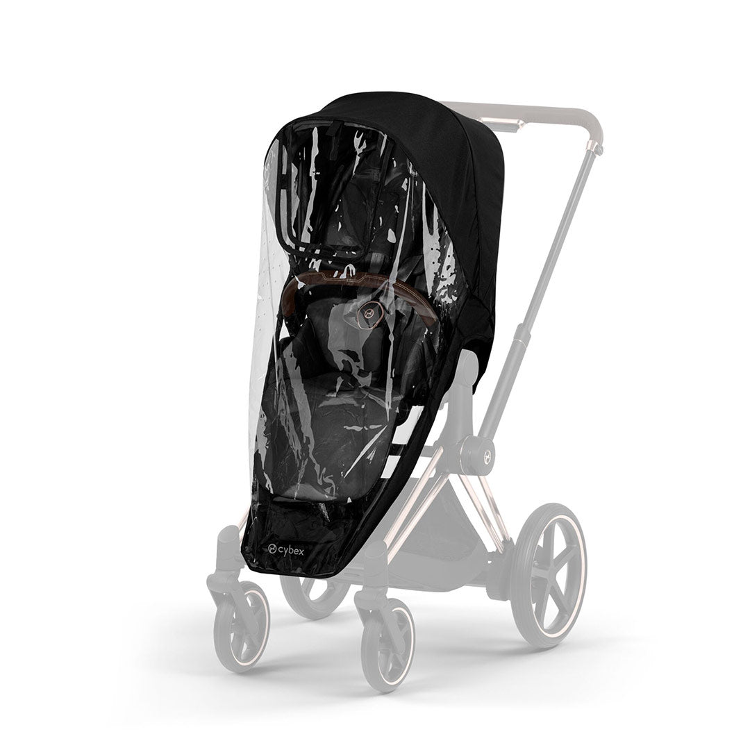 CYBEX e-Priam Comfort Pushchair & Foldable Carrycot - Sepia Black/Black-Strollers-Sepia Black/Black- | Natural Baby Shower