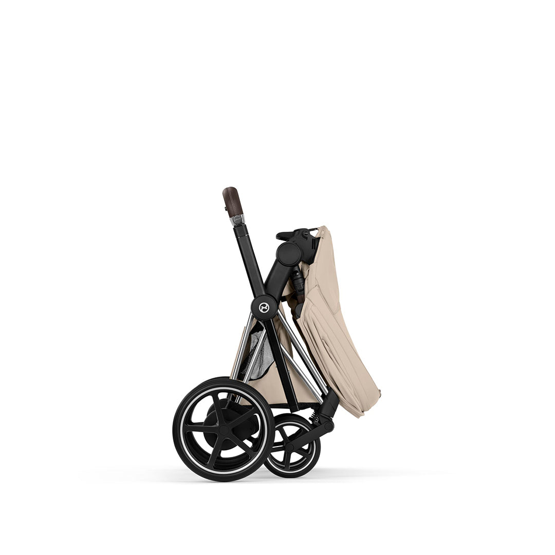 CYBEX e-Priam Style Single Pushchair-Strollers-Sepia Black-Chrome Brown | Natural Baby Shower
