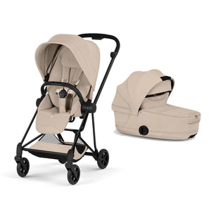 CYBEX Mios Style Single Pushchair-Strollers-Cozy Beige-Matt Black | Natural Baby Shower