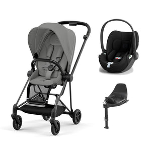 CYBEX Mios + Cloud T Travel System - Mirage Grey-Travel Systems-Mirage Grey/Matt Black-None | Natural Baby Shower