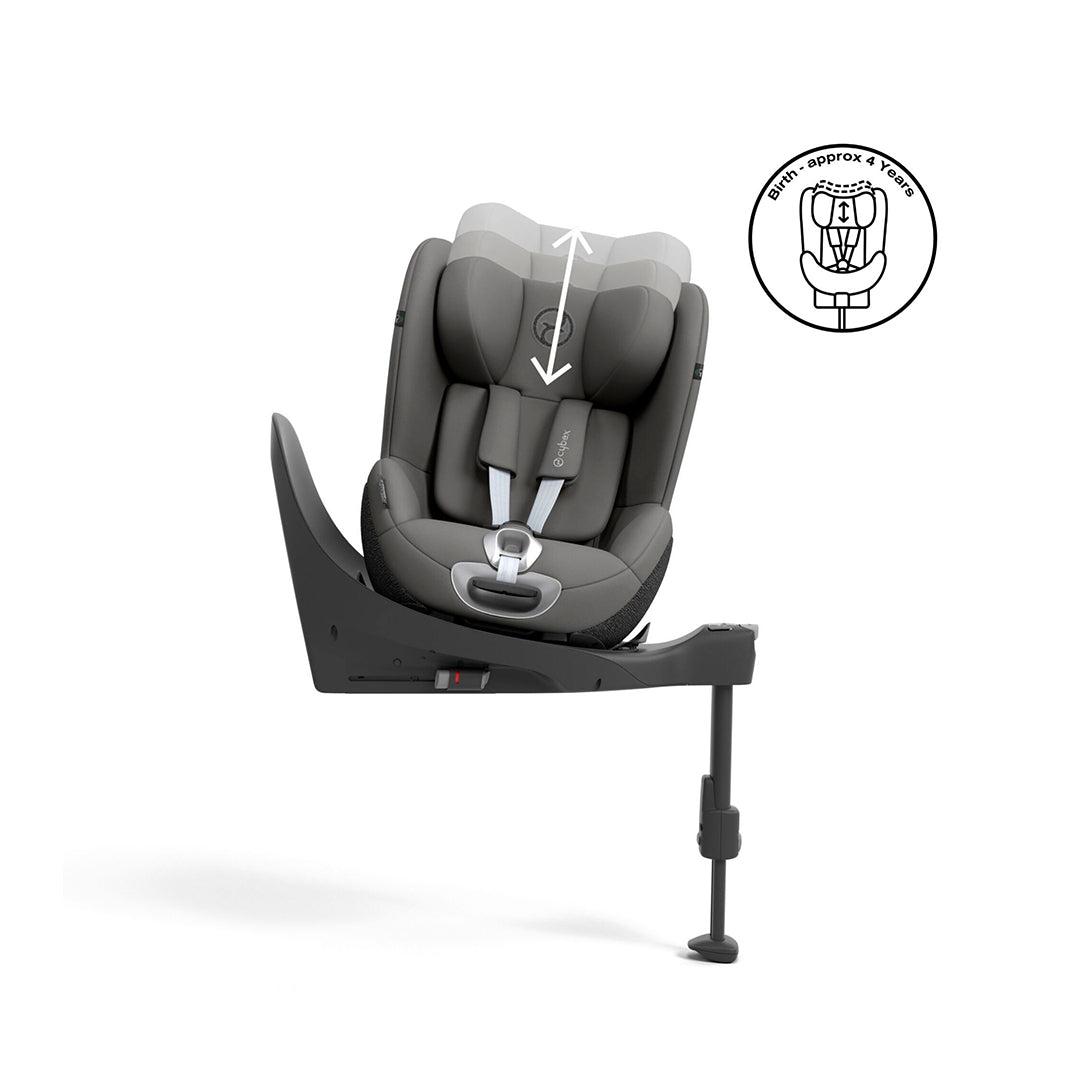 CYBEX Sirona T i-Size 360° Rotating Toddler Car Seat - Mirage Grey-Car Seats-Mirage Grey-No Base | Natural Baby Shower