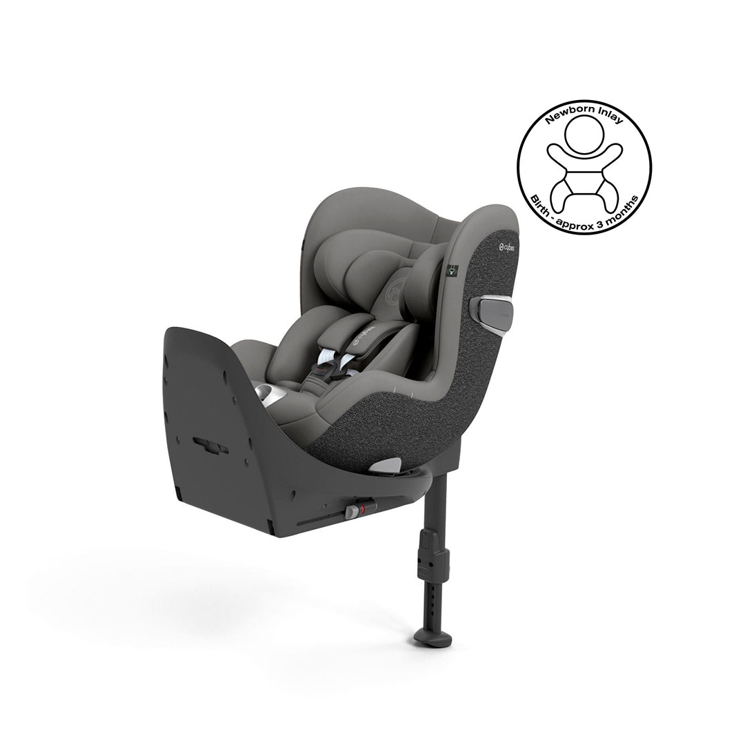 CYBEX Sirona T i-Size 360° Rotating Toddler Car Seat - Mirage Grey-Car Seats-Mirage Grey-No Base | Natural Baby Shower