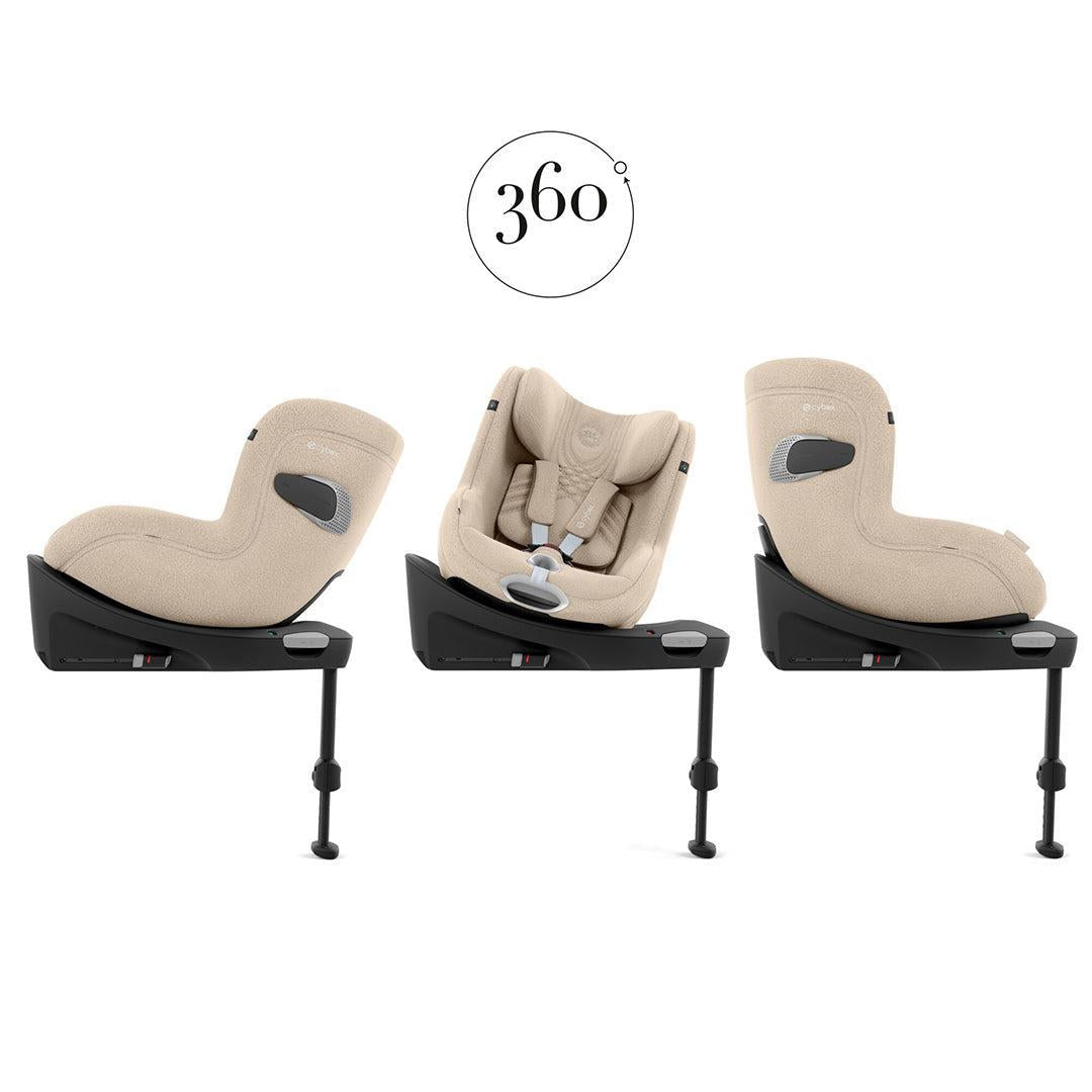 CYBEX Sirona Ti i-Size Plus Car Seat - Cozy Beige-Car Seats-Cozy Beige- | Natural Baby Shower