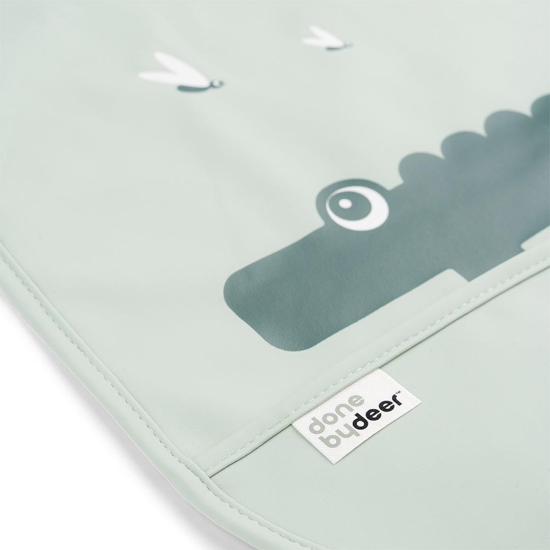 Done By Deer Bib with Velcro 2 Pack - Croco Green-Bibs-Croco Green- | Natural Baby Shower