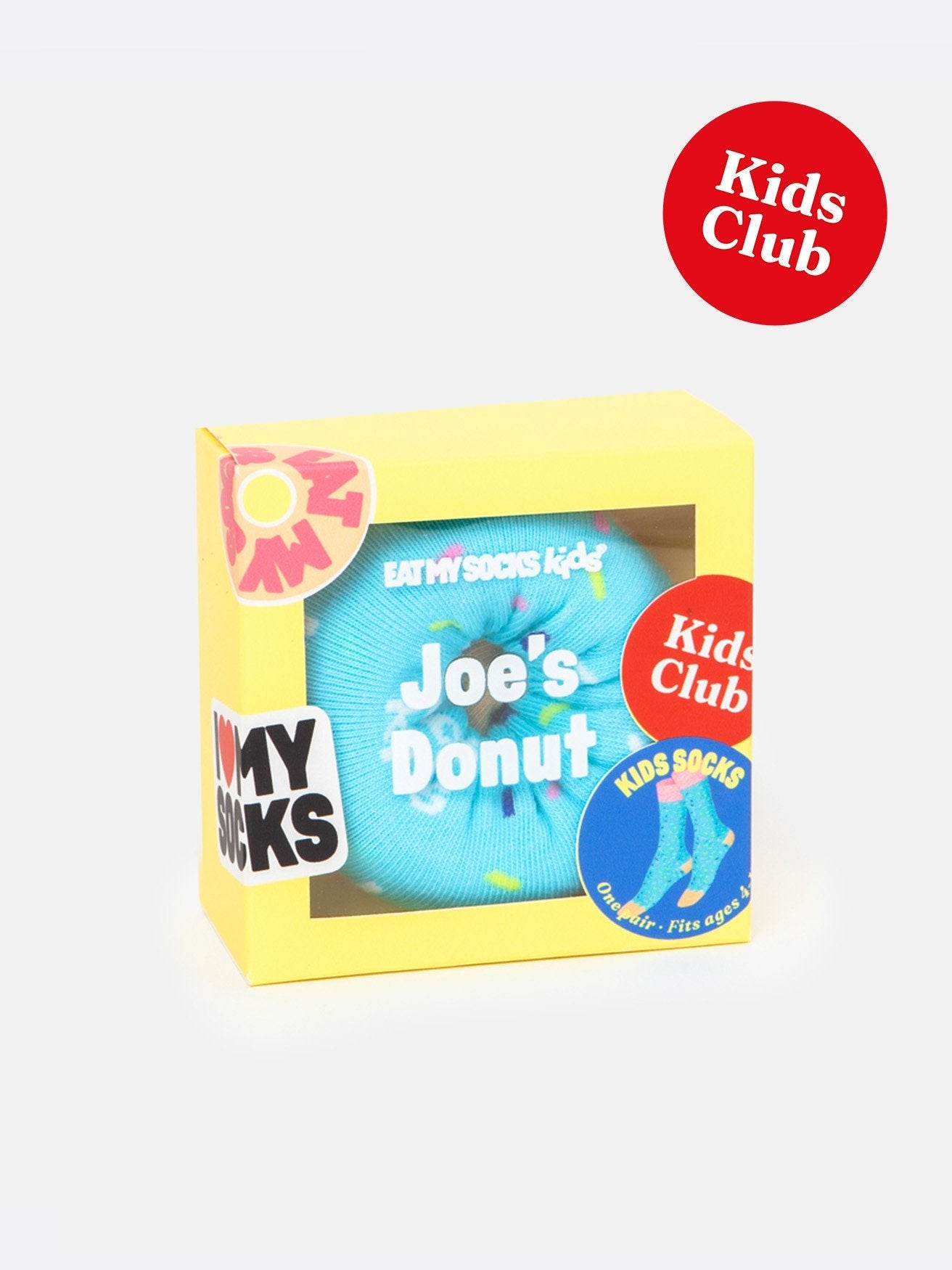 Eat My Socks - Çocuk Joe Donut Mavi Çorap - Dinossi