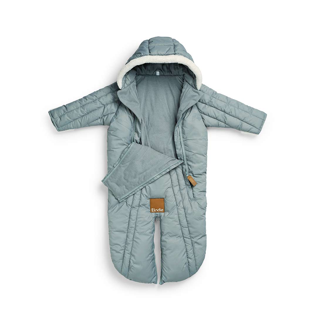 Elodie Details Baby Overall Pramsuit - Pebble Green-Pramsuits-Pebble Green-0-6m | Natural Baby Shower