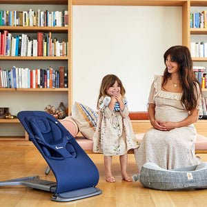 Ergobaby Evolve Baby Bouncer - Midnight Blue-Baby Bouncers-With Toy Bar- | Natural Baby Shower