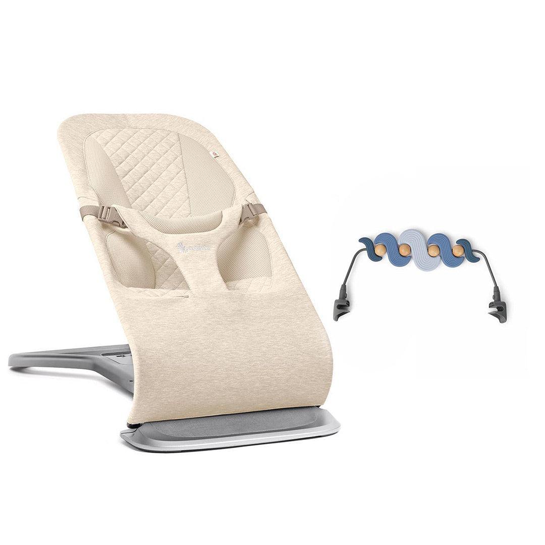 Ergobaby Evolve Baby Bouncer - Cream-Baby Bouncers-Serene Swirls- | Natural Baby Shower