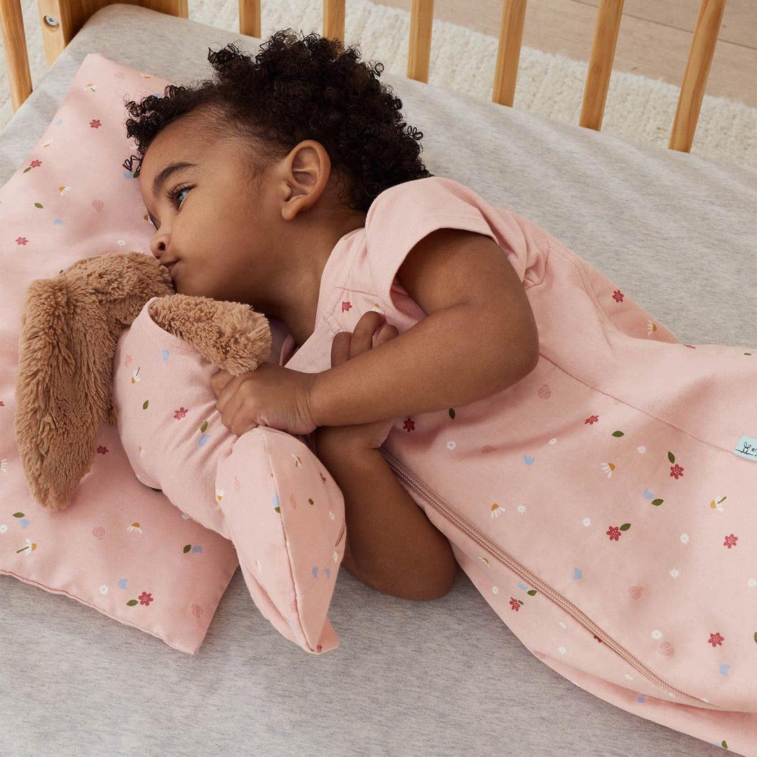 ergoPouch - Organic Toddler Pillow & Case - 0.3 TOG - Daisy-Bedding Sets-Daisy-Toddler | Natural Baby Shower