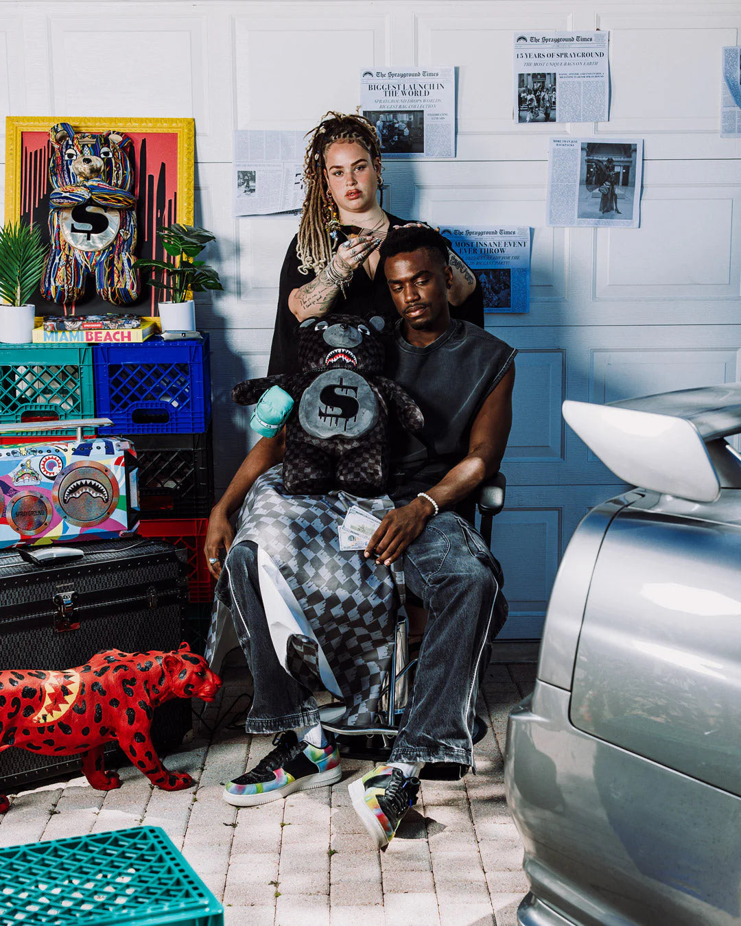 Sprayground - Рюкзак Медведь Тедди Акула Para