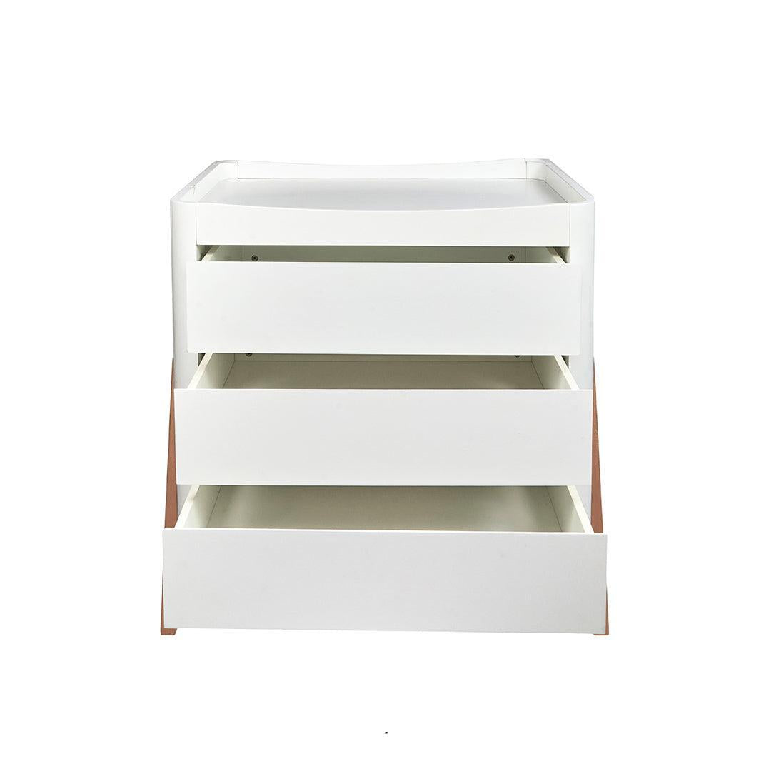 Gaia Baby Hera Dresser 'Studio Edit' - White / Oak-Changing Units-White / Oak- | Natural Baby Shower