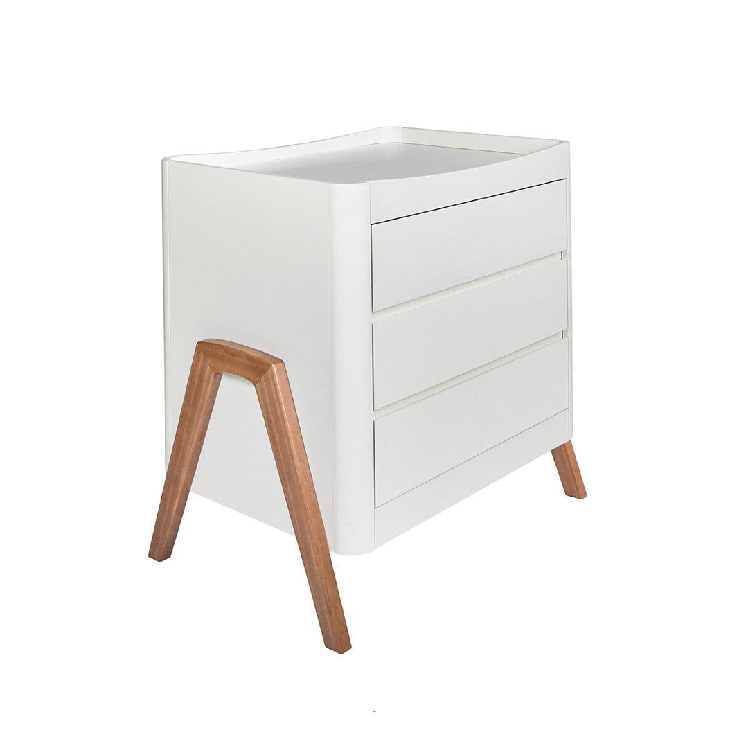 Gaia Baby Hera Dresser 'Studio Edit' - White / Oak-Changing Units-White / Oak- | Natural Baby Shower