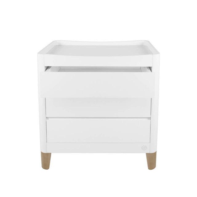 Gaia Baby Serena Dresser - White-Chests-White-Natural Legs | Natural Baby Shower