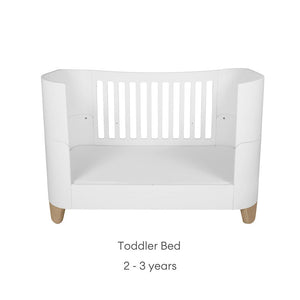 Gaia Baby Serena Mini Cot Bed Extension - White-Extension Kits-White- | Natural Baby Shower