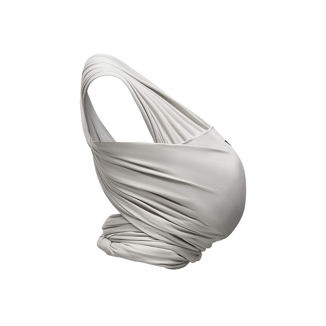 Gaia Stretchy Baby Wrap Carrier - Organic Cotton - Silver Grey-Baby Carriers- | Natural Baby Shower