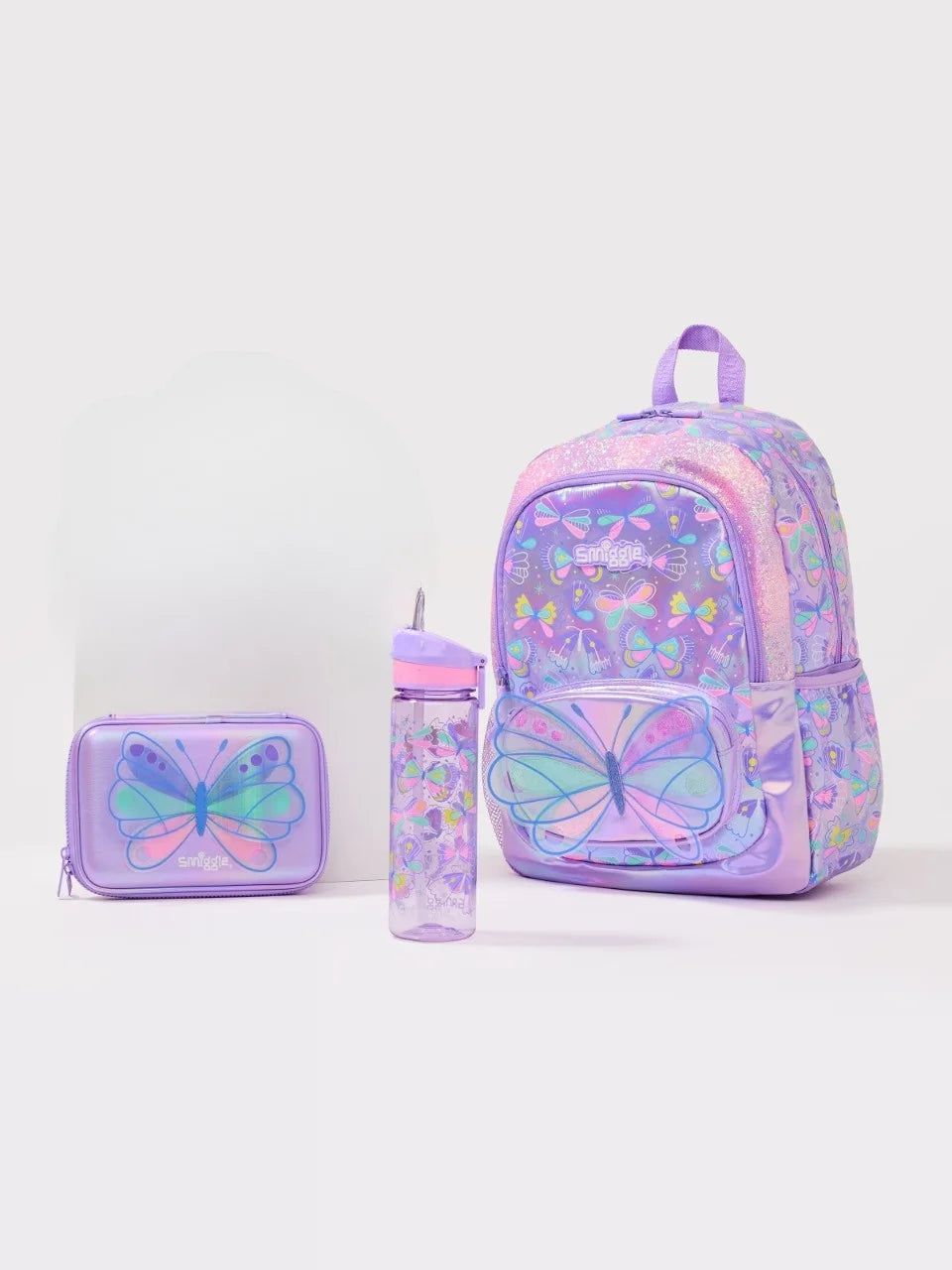 Smiggle - Wild Side 4'lü Okul Çanta Seti-Dinossi