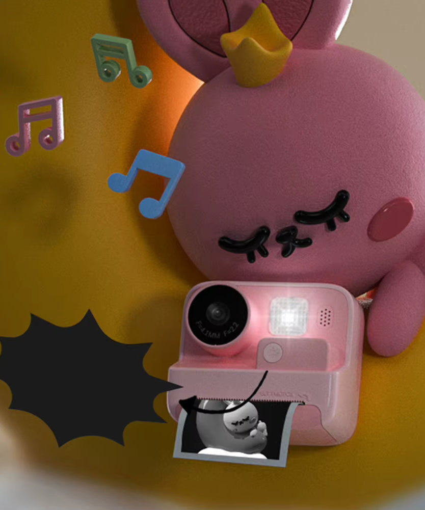 iPixi – Цифровая фотокамера и видеокамера с мгновенной печатью розовая