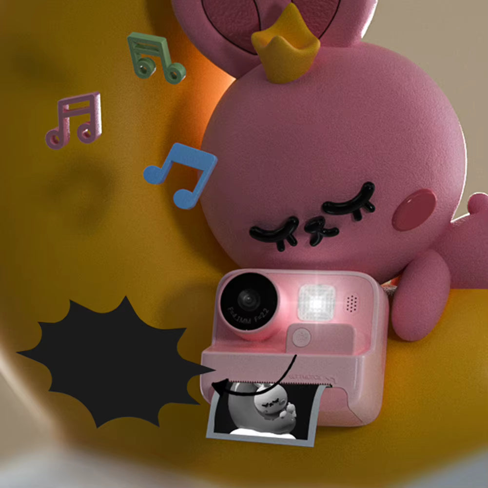 iPixi – Цифровая фотокамера и видеокамера с мгновенной печатью розовая