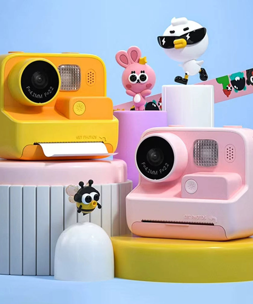 iPixi – Цифровая фотокамера и видеокамера с мгновенной печатью оранжевая