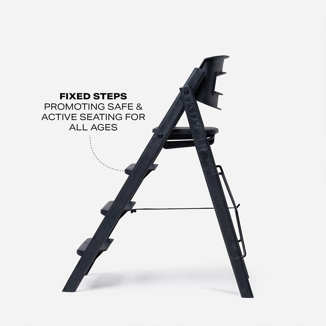 KAOS ReKLAPP® Highchair - Charcoal Black-Highchairs-Charcoal Black- | Natural Baby Shower