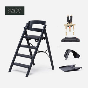KAOS ReKLAPP® Highchair + Baby Set-Highchairs-Charcoal Black/Plastic- | Natural Baby Shower