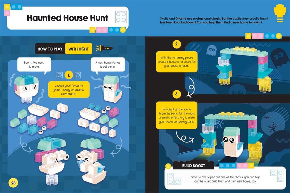 Лего - LEGO® Классика: Книга занятий на английском языке с фигуркой и постройками за 5 минут