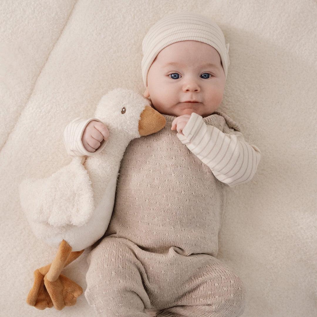 Little Dutch Knitted One-Piece - Soft Beige Melee-Bodysuits-Soft Beige Melee-NB | Natural Baby Shower