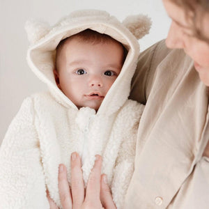 Little Dutch Teddy Cardigan - Off White-Cardigans-Off White-NB | Natural Baby Shower