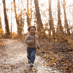 Little Dutch Teddy Cardigan - Taupe-Cardigans-Taupe-6-9m | Natural Baby Shower