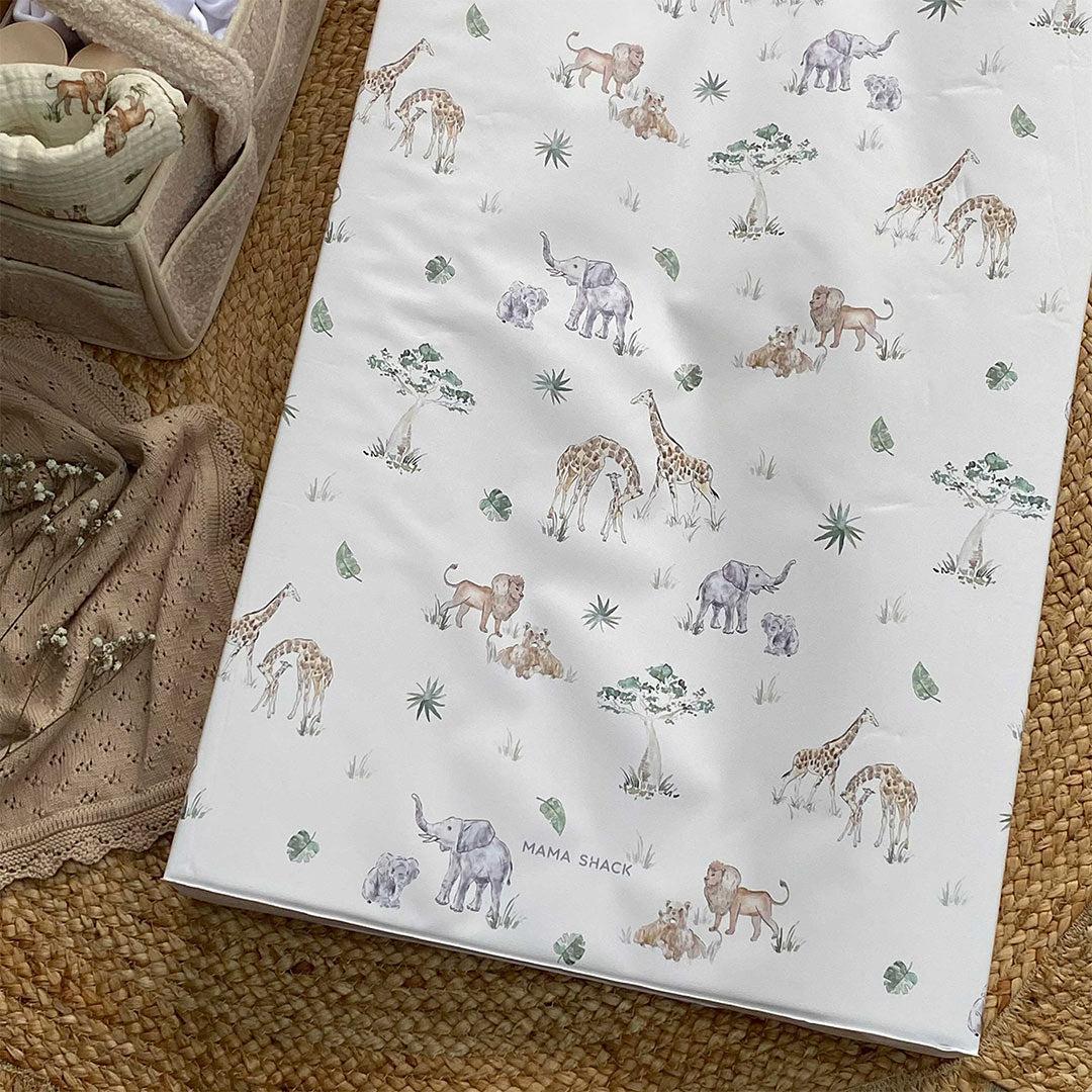 Mama Shack Anti Roll Changing Mat - Sweet Safari-Changing Mats-Sweet Safari- | Natural Baby Shower