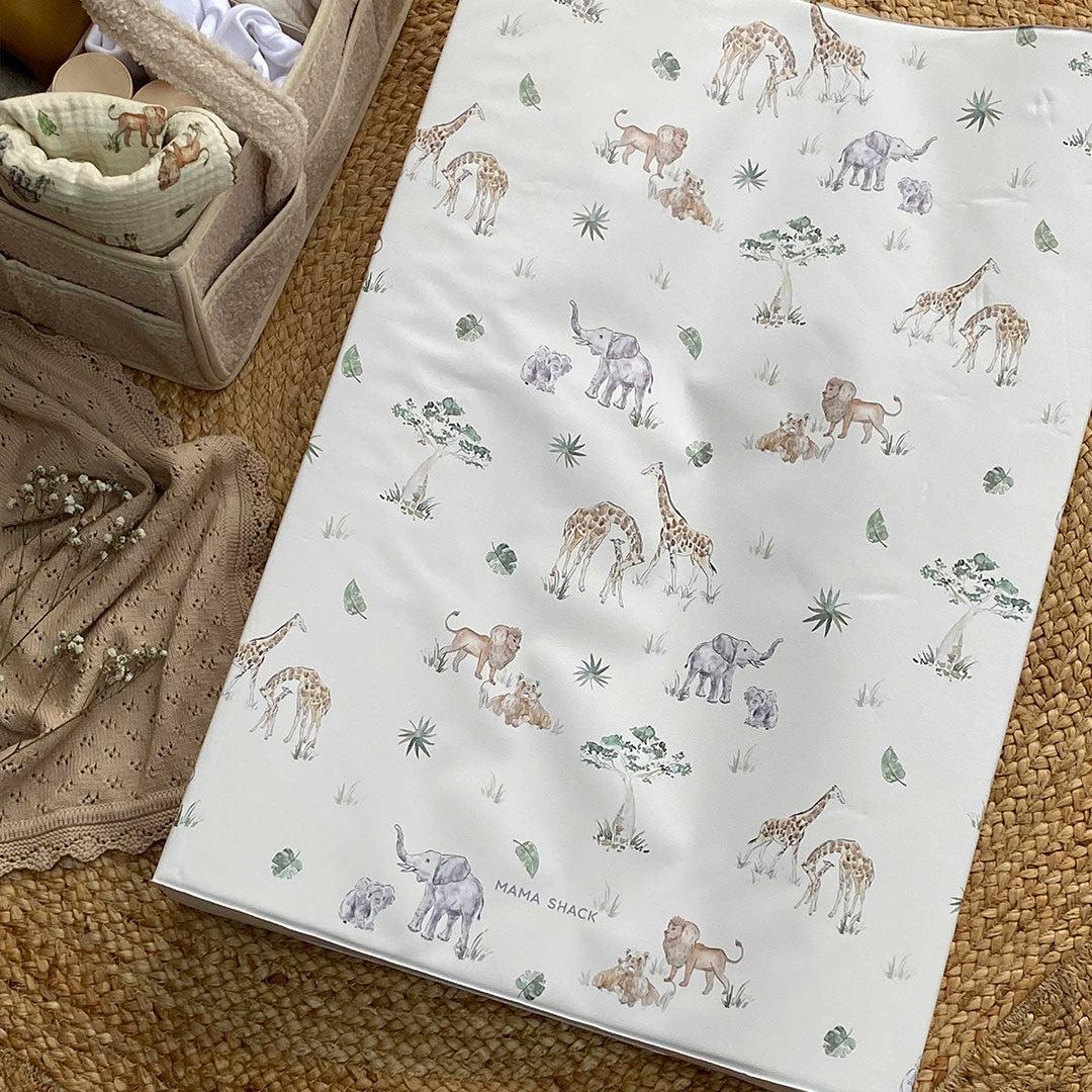 Mama Shack Anti Roll Changing Mat - Sweet Safari-Changing Mats-Sweet Safari- | Natural Baby Shower