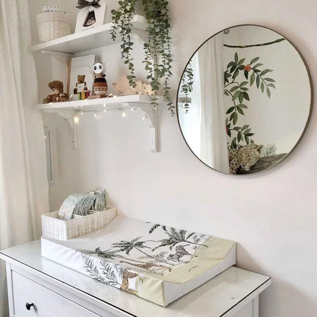 Mama Shack Anti Roll Changing Mat - Palms & Safari-Changing Mats-Palms & Safari- | Natural Baby Shower