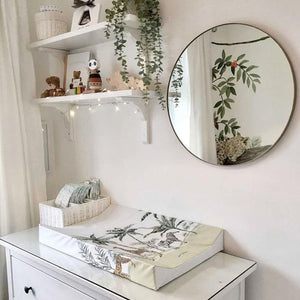 Mama Shack Anti Roll Changing Mat - Palms & Safari-Changing Mats-Palms & Safari- | Natural Baby Shower