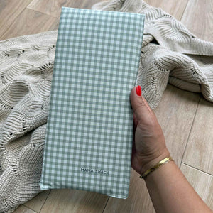Mama Shack Foldable Travel Changing Mat - Sage Green Gingham-Travel Changing Mats-Sage Green Gingham-One Size | Natural Baby Shower